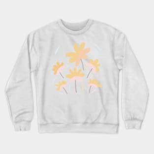 Naive pastel flowers Crewneck Sweatshirt